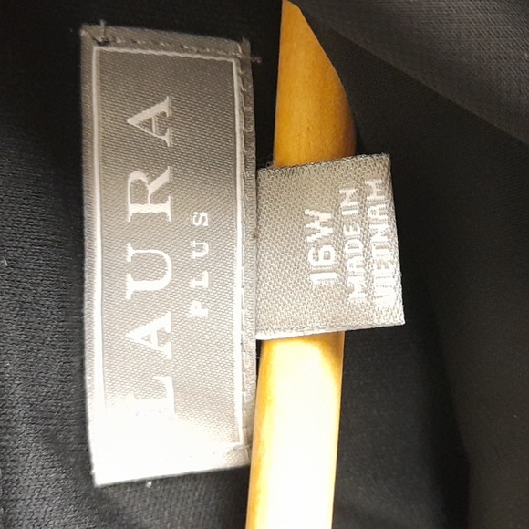 Laura Plus Midi Dress Size 16 Black A194 - Picture 10 of 10